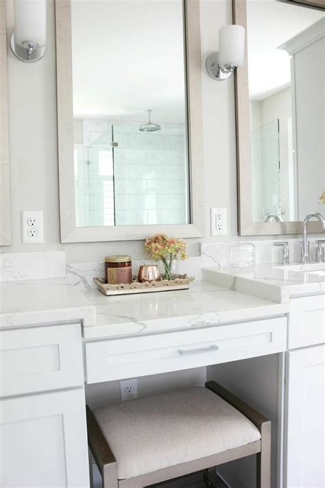 bathroom sink with makeup vanity